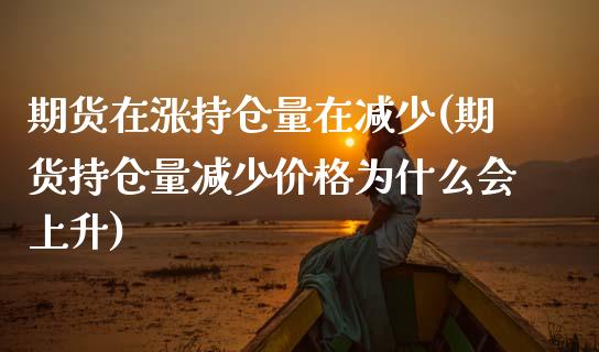 期货在涨持仓量在减少(期货持仓量减少价格为什么会上升)_https://www.zghnxxa.com_内盘期货_第1张