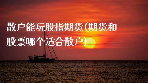 散户能玩股指期货(期货和股票哪个适合散户)_https://www.zghnxxa.com_内盘期货_第1张