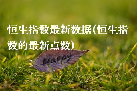 恒生指数最新数据(恒生指数的最新点数)_https://www.zghnxxa.com_黄金期货_第1张