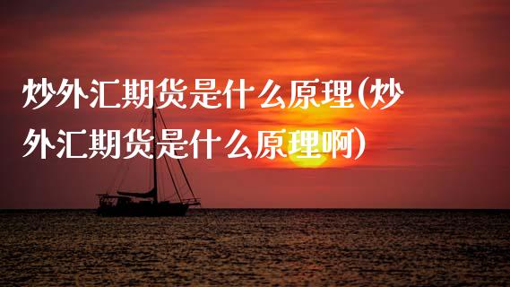 炒外汇期货是什么原理(炒外汇期货是什么原理啊)_国际期货_第1张_期货直播室 炒外汇期货是什么原理(炒外汇期货是什么原理啊)_https://www.zghnxxa.com_国际期货_第1张