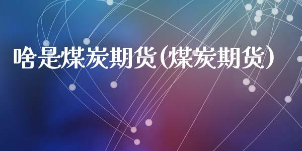啥是煤炭期货(煤炭期货)_https://www.zghnxxa.com_黄金期货_第1张