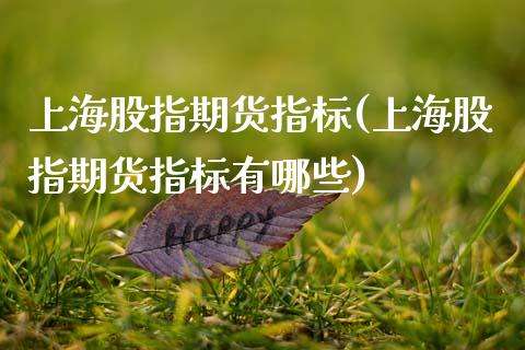 上海股指期货指标(上海股指期货指标有哪些)_https://www.zghnxxa.com_内盘期货_第1张