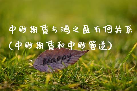 中财期货与鸿之盈有何关系(中财期货和中财管道)_https://www.zghnxxa.com_内盘期货_第1张