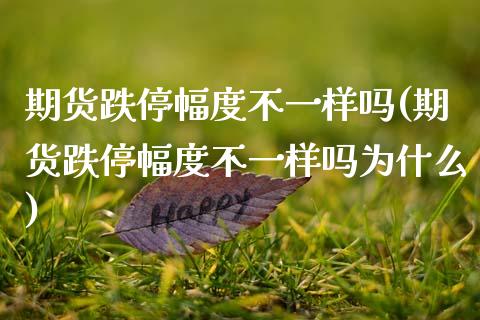 期货跌停幅度不一样吗(期货跌停幅度不一样吗为什么)_期货直播室_第1张_期货直播室 期货跌停幅度不一样吗(期货跌停幅度不一样吗为什么)_https://www.zghnxxa.com_期货直播室_第1张