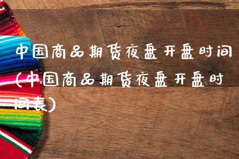 中国商品期货夜盘开盘时间(中国商品期货夜盘开盘时间表)_https://www.zghnxxa.com_黄金期货_第1张