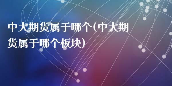 中大期货属于哪个(中大期货属于哪个板块)_https://www.zghnxxa.com_黄金期货_第1张