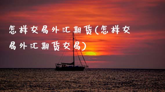 怎样交易外汇期货(怎样交易外汇期货交易)_https://www.zghnxxa.com_国际期货_第1张