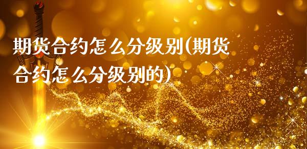 期货合约怎么分级别(期货合约怎么分级别的)_https://www.zghnxxa.com_内盘期货_第1张
