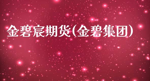 金碧宸期货(金碧集团)_https://www.zghnxxa.com_黄金期货_第1张