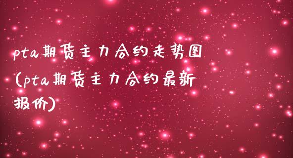 pta期货主力合约走势图(pta期货主力合约最新报价)_https://www.zghnxxa.com_期货直播室_第1张