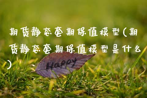 期货静态套期保值模型(期货静态套期保值模型是什么)_https://www.zghnxxa.com_黄金期货_第1张