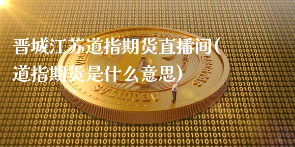 晋城江苏道指期货直播间(道指期货是什么意思)_https://www.zghnxxa.com_国际期货_第1张