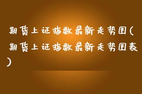 期货上证指数最新走势图(期货上证指数最新走势图表)_https://www.zghnxxa.com_内盘期货_第1张