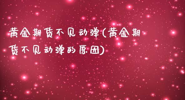 黄金期货不见动弹(黄金期货不见动弹的原因)_https://www.zghnxxa.com_黄金期货_第1张