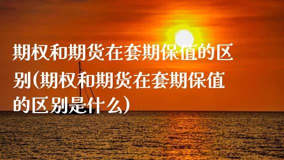期权和期货在套期保值的区别(期权和期货在套期保值的区别是什么)_https://www.zghnxxa.com_内盘期货_第1张
