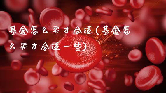 基金怎么买才合适(基金怎么买才合适一些)_https://www.zghnxxa.com_黄金期货_第1张