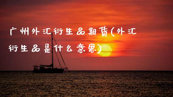 广州外汇衍生品期货(外汇衍生品是什么意思)_https://www.zghnxxa.com_国际期货_第1张