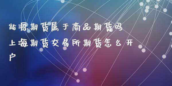 能源期货属于商品期货吗 上海期货交易所期货怎么开户_https://www.zghnxxa.com_国际期货_第1张