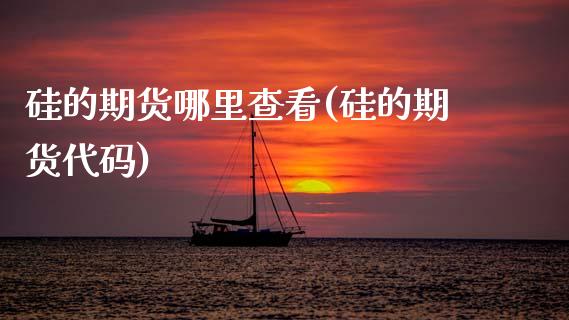 硅的期货哪里查看(硅的期货代码)_国际期货_第1张_期货直播室 硅的期货哪里查看(硅的期货代码)_https://www.zghnxxa.com_国际期货_第1张