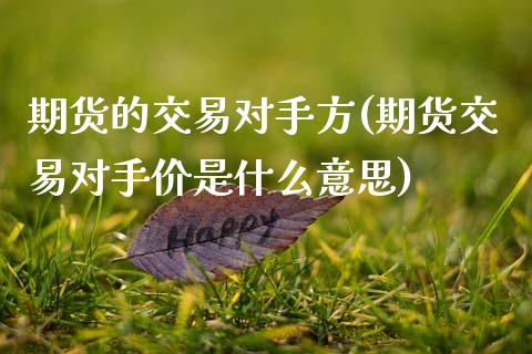 期货的交易对手方(期货交易对手价是什么意思)_期货直播室_第1张_期货直播室 期货的交易对手方(期货交易对手价是什么意思)_https://www.zghnxxa.com_期货直播室_第1张