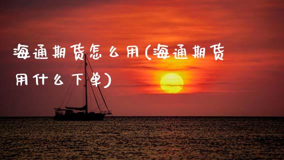 海通期货怎么用(海通期货用什么下单)_https://www.zghnxxa.com_国际期货_第1张