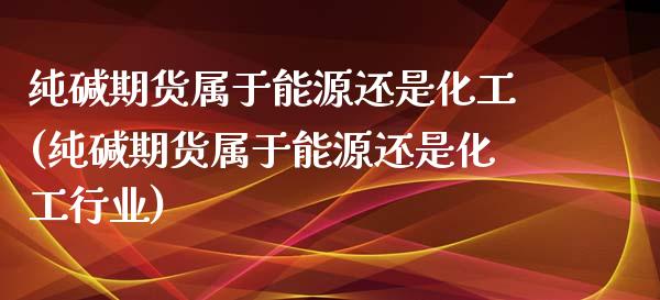 纯碱期货属于能源还是化工(纯碱期货属于能源还是化工行业)_https://www.zghnxxa.com_黄金期货_第1张