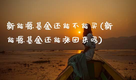 新能源基金还能不能买(新能源基金还能涨回来吗)_https://www.zghnxxa.com_期货直播室_第1张
