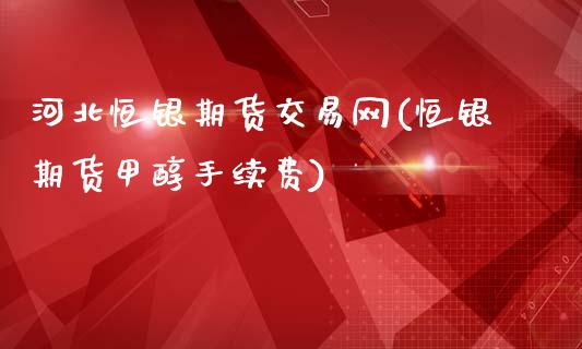 河北恒银期货交易网(恒银期货甲醇手续费)_https://www.zghnxxa.com_国际期货_第1张