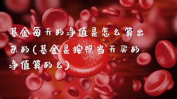基金每天的净值是怎么算出来的(基金是按照当天买的净值算的么)_https://www.zghnxxa.com_期货直播室_第1张