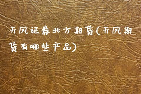 天风证券北方期货(天风期货有哪些产品)_https://www.zghnxxa.com_期货直播室_第1张