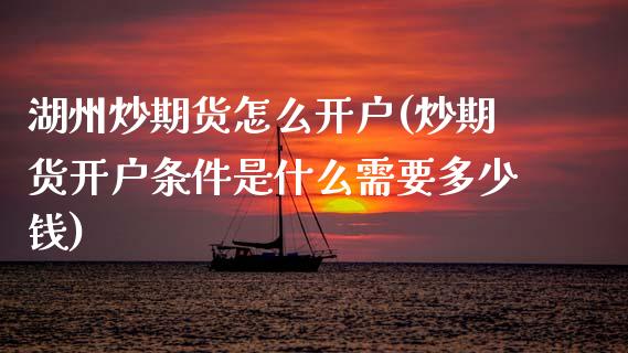 湖州炒期货怎么开户(炒期货开户条件是什么需要多少钱)_https://www.zghnxxa.com_内盘期货_第1张