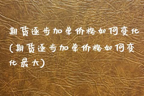 期货逐步加单价格如何变化(期货逐步加单价格如何变化最大)_期货直播室_第1张_期货直播室 期货逐步加单价格如何变化(期货逐步加单价格如何变化最大)_https://www.zghnxxa.com_期货直播室_第1张