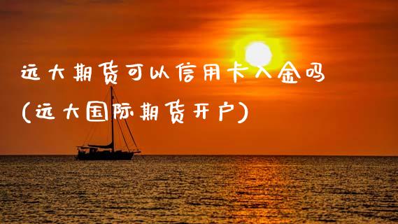 远大期货可以信用卡入金吗(远大国际期货开户)_https://www.zghnxxa.com_期货直播室_第1张