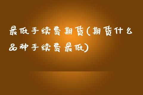 最低手续费期货(期货什么品种手续费最低)_黄金期货_第1张_期货直播室 最低手续费期货(期货什么品种手续费最低)_https://www.zghnxxa.com_黄金期货_第1张
