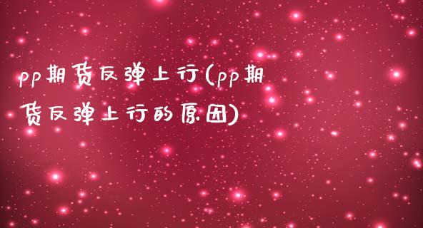 pp期货反弹上行(pp期货反弹上行的原因)_https://www.zghnxxa.com_期货直播室_第1张