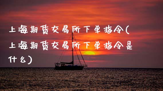 上海期货交易所下单指令(上海期货交易所下单指令是什么)_国际期货_第1张_期货直播室 上海期货交易所下单指令(上海期货交易所下单指令是什么)_https://www.zghnxxa.com_国际期货_第1张
