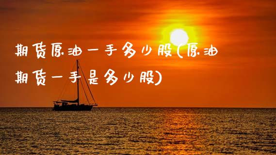 期货原油一手多少股(原油期货一手是多少股)_https://www.zghnxxa.com_内盘期货_第1张