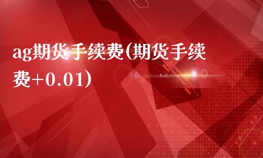 ag期货手续费(期货手续费+0.01)_https://www.zghnxxa.com_国际期货_第1张