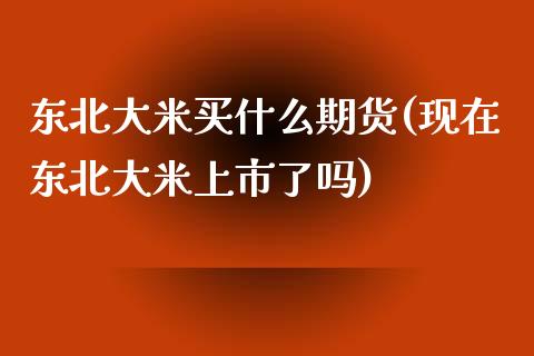 东北大米买什么期货(现在东北大米上市了吗)_期货直播室_第1张_期货直播室 东北大米买什么期货(现在东北大米上市了吗)_https://www.zghnxxa.com_期货直播室_第1张