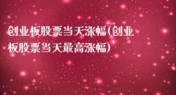 创业板股票当天涨幅(创业板股票当天最高涨幅)_期货直播室_第1张_期货直播室 创业板股票当天涨幅(创业板股票当天最高涨幅)_https://www.zghnxxa.com_期货直播室_第1张
