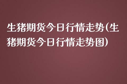 生猪期货今日行情走势(生猪期货今日行情走势图)_https://www.zghnxxa.com_内盘期货_第1张