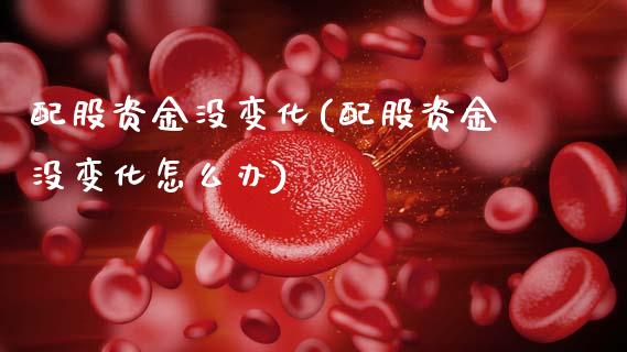 配股资金没变化(配股资金没变化怎么办)_https://www.zghnxxa.com_内盘期货_第1张
