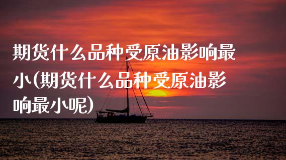 期货什么品种受原油影响最小(期货什么品种受原油影响最小呢)_https://www.zghnxxa.com_黄金期货_第1张