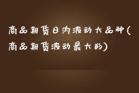 商品期货日内波动大品种(商品期货波动最大的)_https://www.zghnxxa.com_内盘期货_第1张
