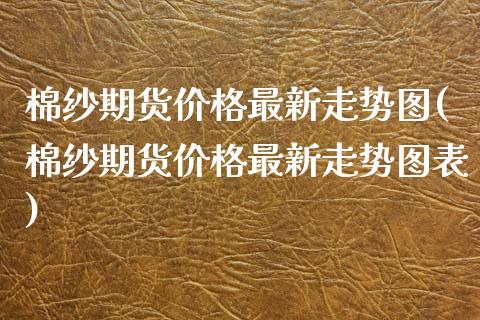 棉纱期货价格最新走势图(棉纱期货价格最新走势图表)_https://www.zghnxxa.com_内盘期货_第1张