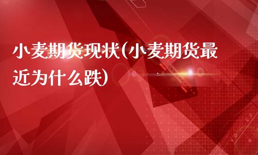 小麦期货现状(小麦期货最近为什么跌)_https://www.zghnxxa.com_内盘期货_第1张