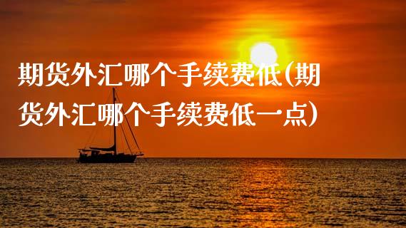 期货外汇哪个手续费低(期货外汇哪个手续费低一点)_https://www.zghnxxa.com_黄金期货_第1张