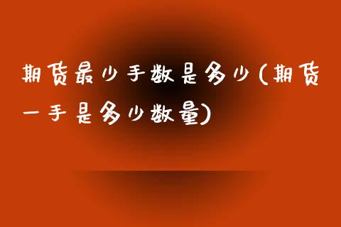 期货最少手数是多少(期货一手是多少数量)_国际期货_第1张_期货直播室 期货最少手数是多少(期货一手是多少数量)_https://www.zghnxxa.com_国际期货_第1张
