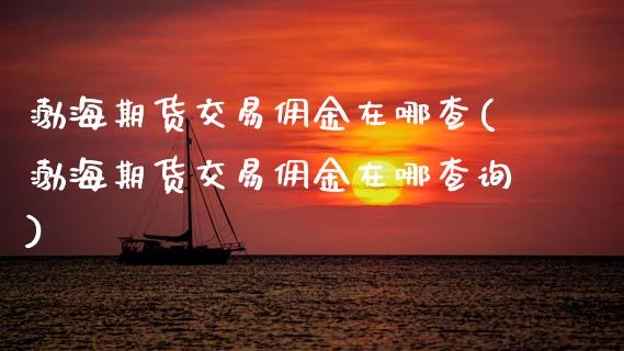 渤海期货交易佣金在哪查(渤海期货交易佣金在哪查询)_https://www.zghnxxa.com_黄金期货_第1张