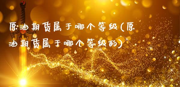 原油期货属于哪个等级(原油期货属于哪个等级的)_https://www.zghnxxa.com_内盘期货_第1张